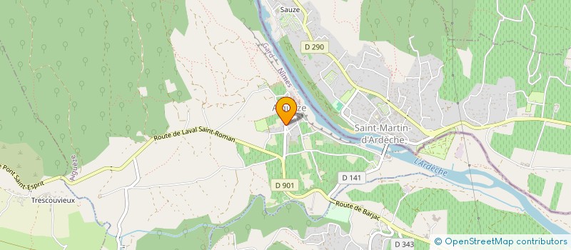 localisation de l'entreprise LES MAZETS D'AIGUEZE  AIGUEZE