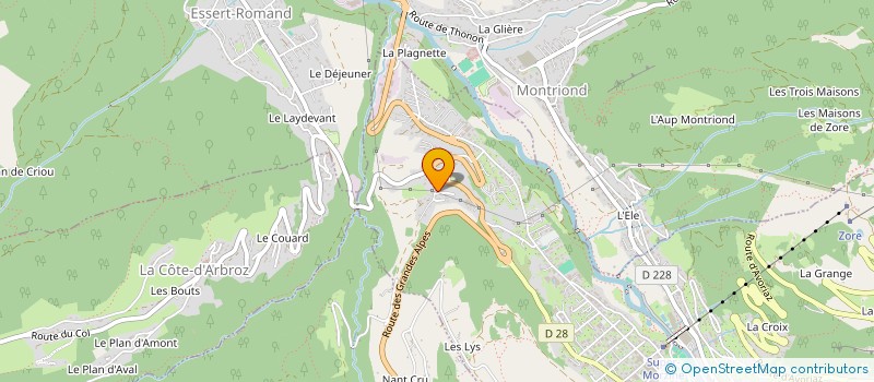 localisation de l'entreprise LES MAZOTS DES FEES à MORZINE