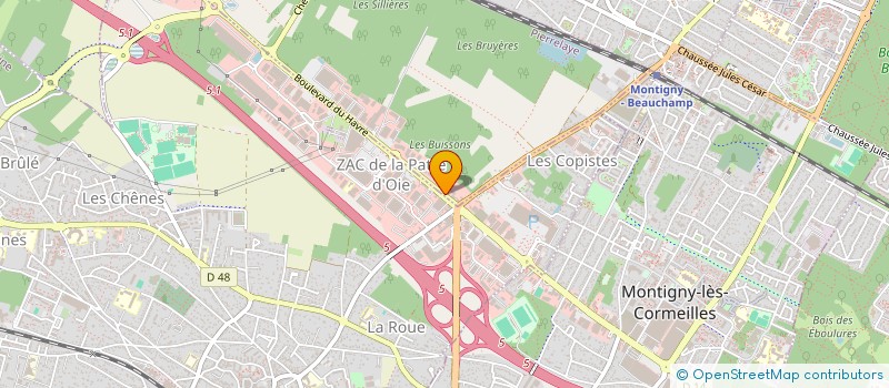 localisation de l'entreprise LES MAZUR  PIERRELAYE