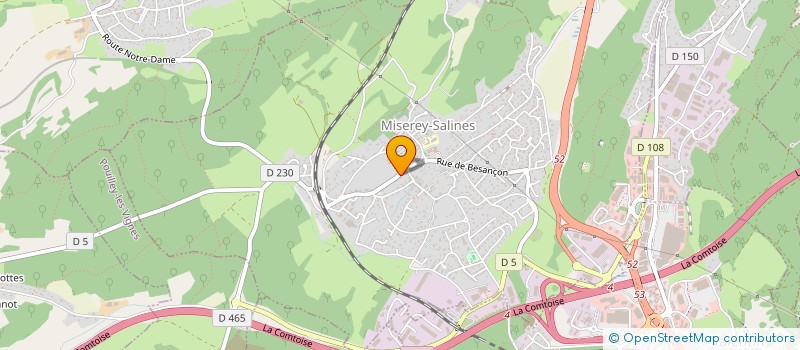 localisation de l'entreprise LES MAZURES  MISEREY SALINES