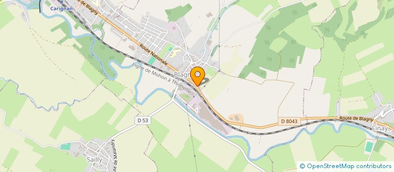 localisation de l'entreprise LES MAZURES  SACHY