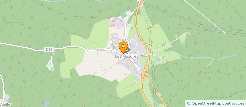 localisation de l'entreprise LES MAZURES  LES MAZURES
