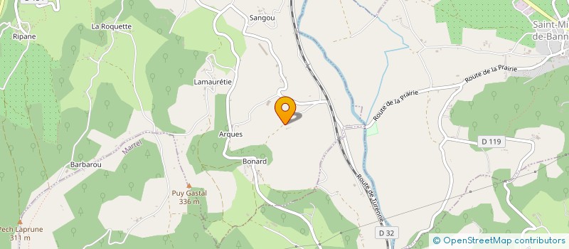 localisation de l'entreprise LES MAZZANTINES  STRENQUELS