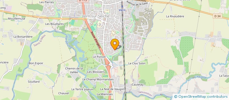 localisation de l'entreprise LES MECANIQUES VERNOISES  VERN-SUR-SEICHE