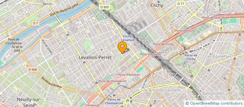 localisation de l'entreprise LES MECHANTES PETITES FILLES à LEVALLOIS-PERRET