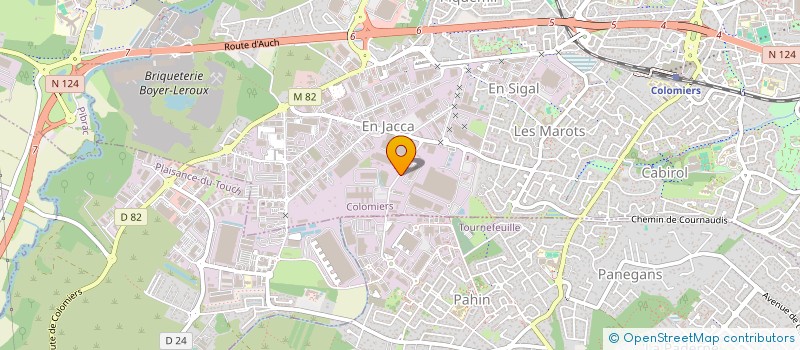 localisation de l'entreprise LES MECS AU CAMION à COLOMIERS