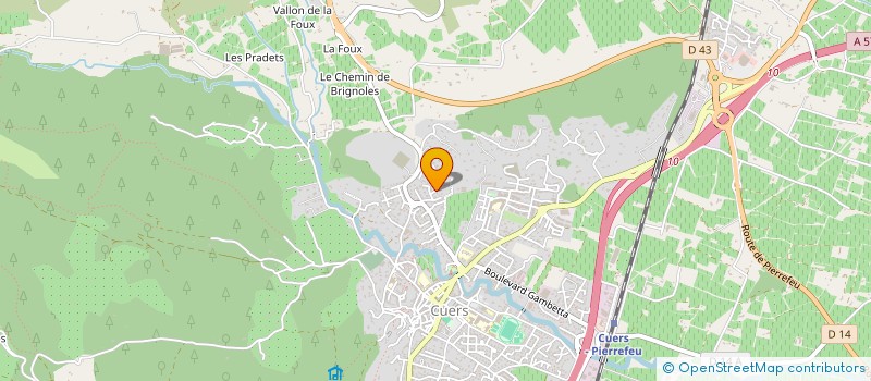 localisation de l'entreprise LES MEDAILLES MILITAIRES  CUERS