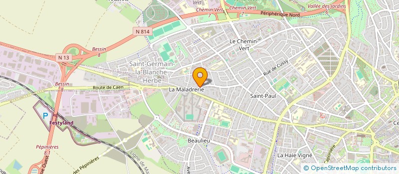 localisation de l'entreprise LES MEDAILLES MILITAIRES à CAEN