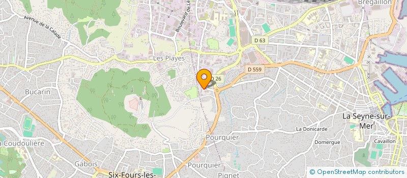 localisation de l'entreprise LES MEDECINS RADIOLOGUES à LA SEYNE-SUR-MER