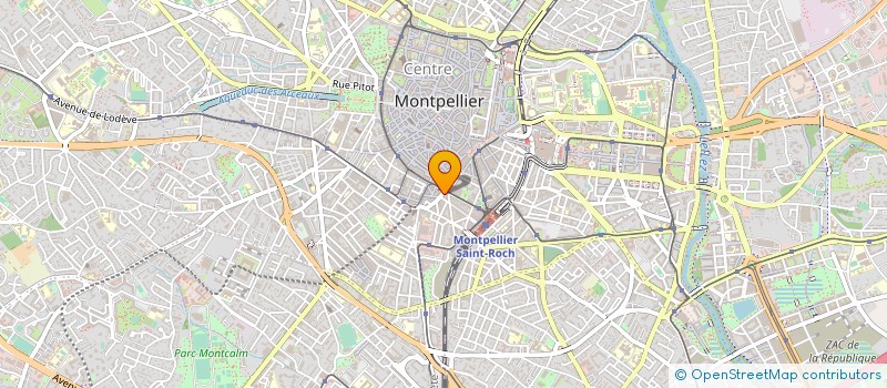 localisation de l'entreprise LES MEDIA DE PAMPERIGOUSTE à MONTPELLIER
