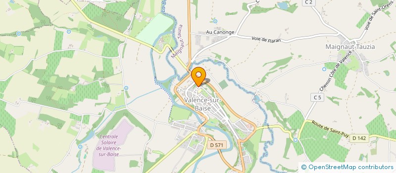 localisation de l'entreprise LES MEDIEVALENCE, FESTIVAL MEDIEVAL ET FANTASTIQUE DE VALENCE-SUR-BAISE  VALENCE-SUR-BAISE