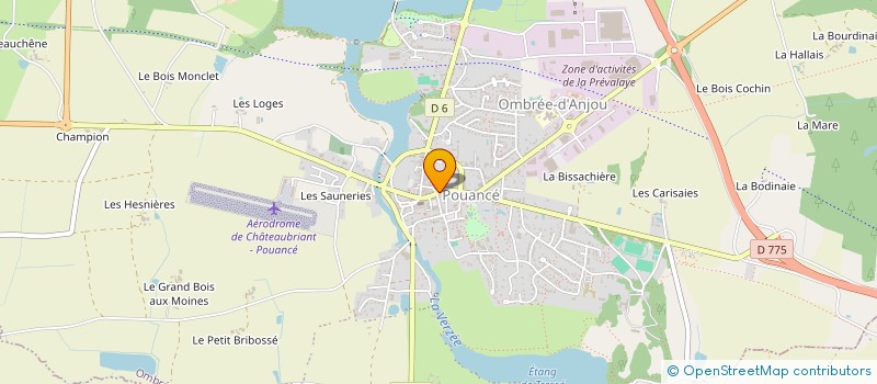 localisation de l'entreprise LES MEDIEVALES DES MARCHES à OMBREE D'ANJOU