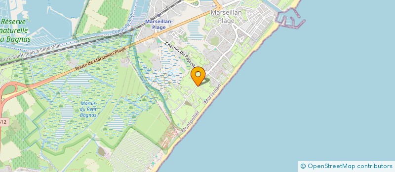 localisation de l'entreprise LES MEDITERRANEES SERVICES  MARSEILLAN