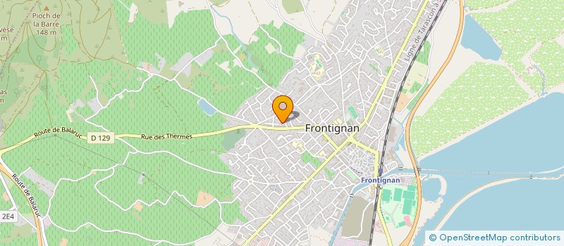 localisation de l'entreprise LES MEDITERRIENNES à FRONTIGNAN