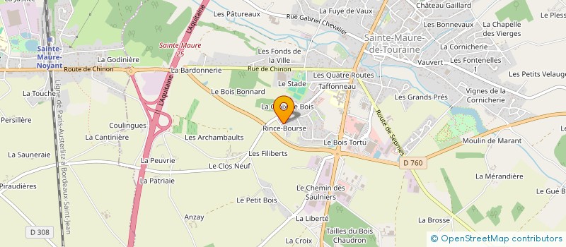 localisation de l'entreprise LES MEEPLES DE SAINTE MAURE à SAINTE-MAURE-DE-TOURAINE