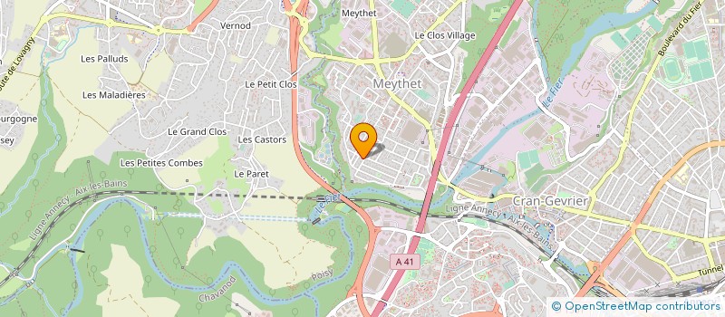 localisation de l'entreprise LES MEGALOPS à ANNECY