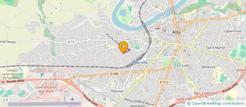 localisation de l'entreprise LES MEILLEURS OUVRIERS DE FRANCE à ALBI