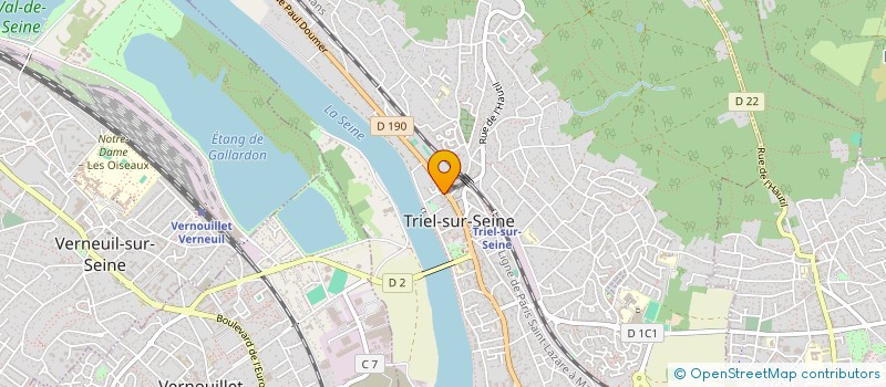 localisation de l'entreprise LES MELEAGRINES  TRIEL-SUR-SEINE