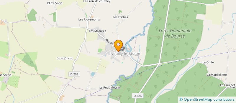 localisation de l'entreprise LES MELEZES à NEUILLY LE BISSON