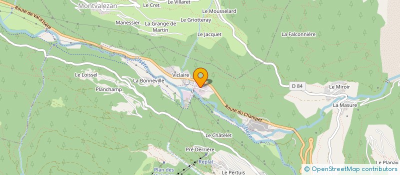 localisation de l'entreprise LES MELEZES  SAINTE-FOY-TARENTAISE