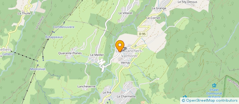localisation de l'entreprise LES MELEZES-LA BOITE A REVE à LES AVANCHERS-VALMOREL