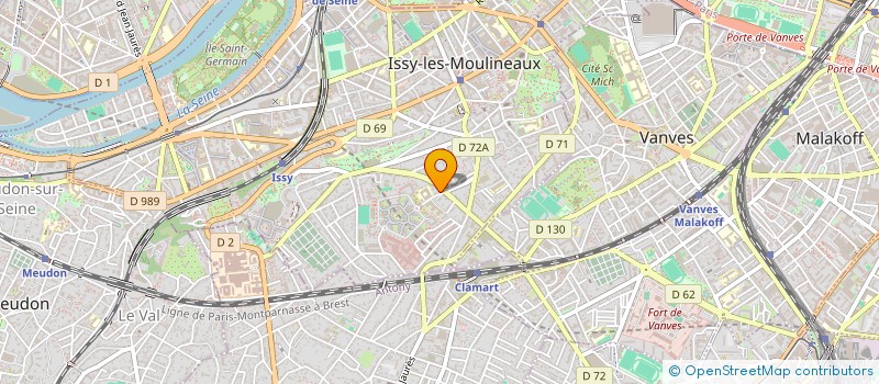 localisation de l'entreprise LES MELI MELO à ISSY LES MOULINEAUX