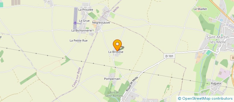 localisation de l'entreprise LES MELIE-MELO  SAINT-ROMANS-LES-MELLE