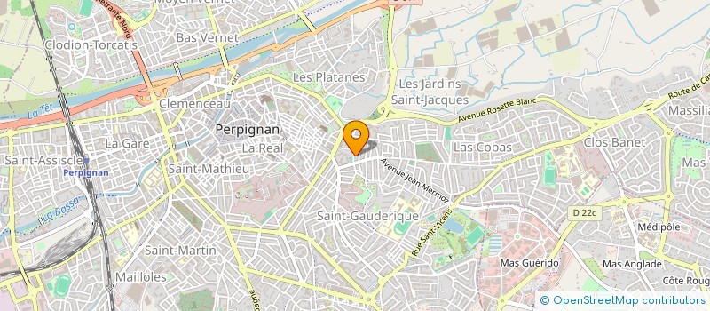 localisation de l'entreprise LES MELINES  PERPIGNAN