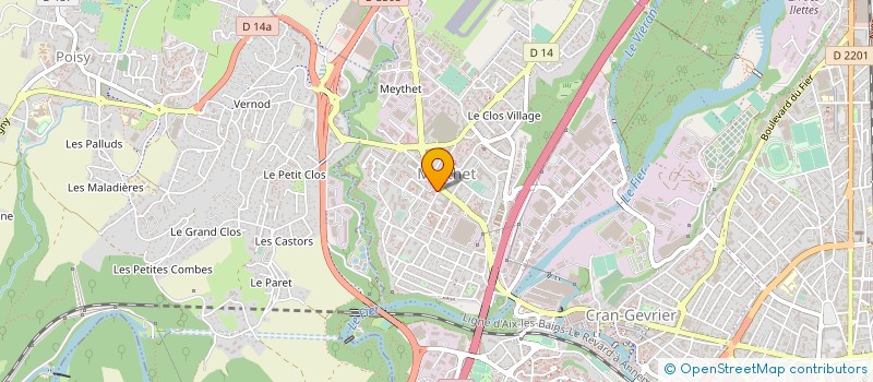 localisation de l'entreprise LES MELLYS à ANNECY