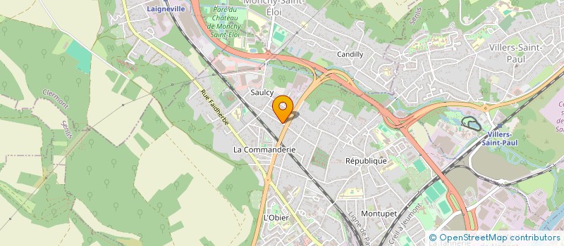 localisation de l'entreprise LES MELODIES DE BELINDA  NOGENT-SUR-OISE