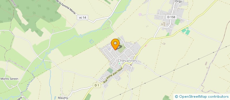 localisation de l'entreprise LES MELOMANES DE CHEVANNES  CHEVANNES