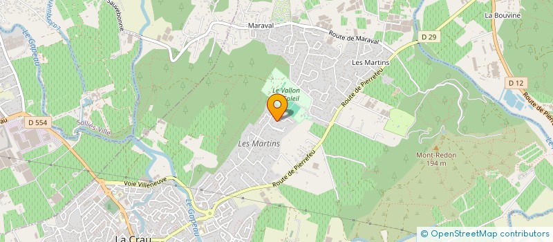 localisation de l'entreprise LES MELTING POTES  LA CRAU