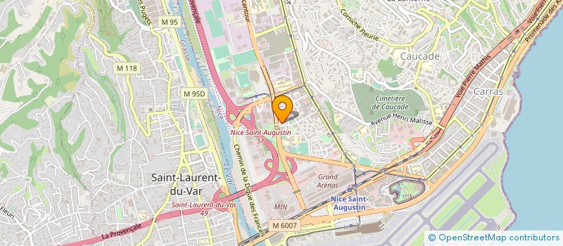 localisation de l'entreprise LES MENDIANTS DE L'AMOUR à NICE