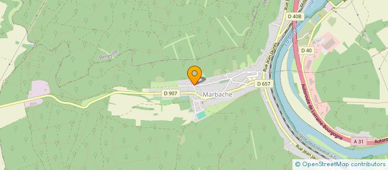 localisation de l'entreprise LES MENILEUX  MARBACHE