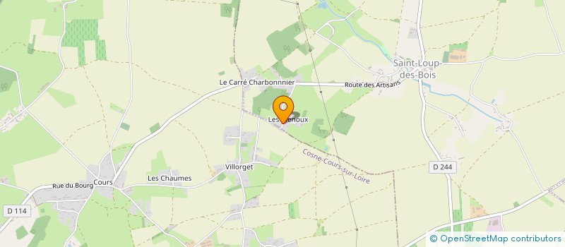 localisation de l'entreprise LES MENOUX à SAINT-LOUP-DES-BOIS