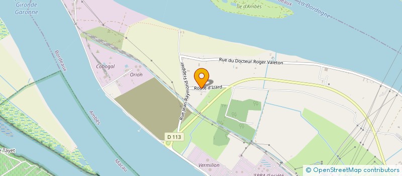 localisation de l'entreprise LES MENUIRES  AMBES