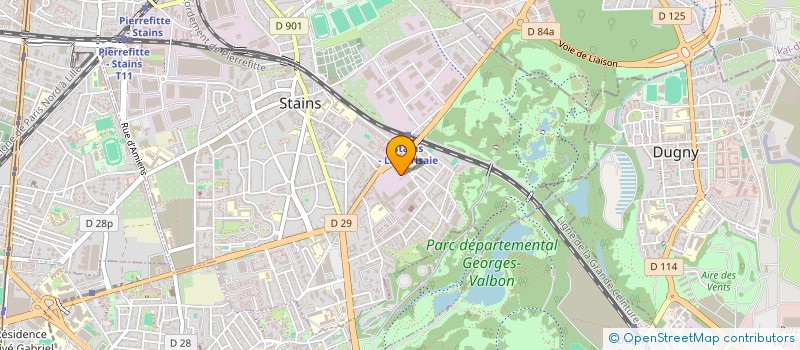 localisation de l'entreprise LES MENUISERIES AGENCEURS à STAINS