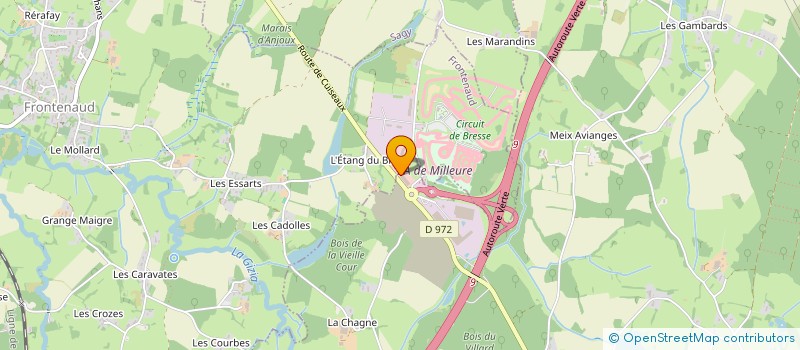 localisation de l'entreprise LES MENUISERIES BERTHAUD  LE MIROIR