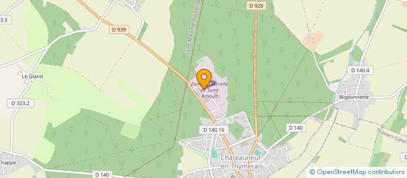 localisation de l'entreprise LES MENUISERIES CASTELNEUVIENNES à CHATEAUNEUF-EN-THYMERAIS