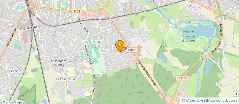 localisation de l'entreprise LES MENUISERIES DE L'AIN à BOURG-EN-BRESSE