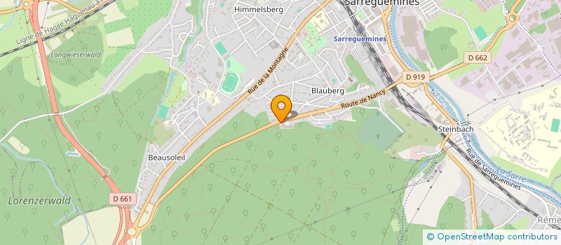 localisation de l'entreprise LES MENUISERIES DE LA SARRE  SARREGUEMINES