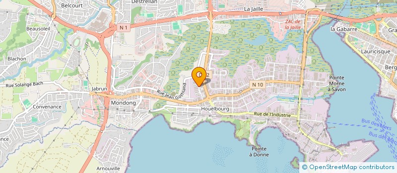 localisation de l'entreprise LES MENUISERIES DU SOLEIL  BAIE-MAHAULT