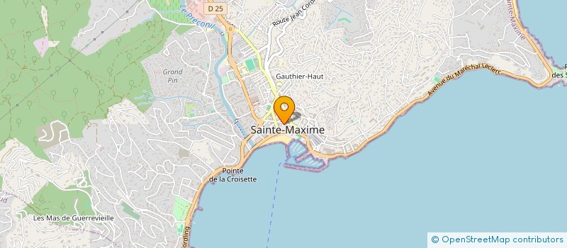 localisation de l'entreprise LES MENUISERIES PROVENCALES MEDITERRANEE à SAINTE-MAXIME