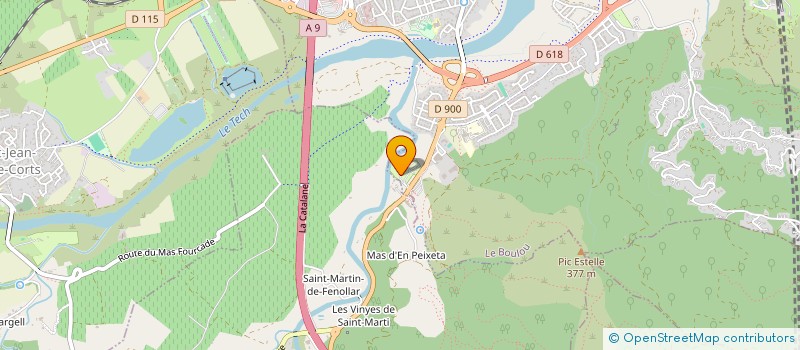 localisation de l'entreprise LES MENUISERIES TRADITIONNELLES à LE BOULOU