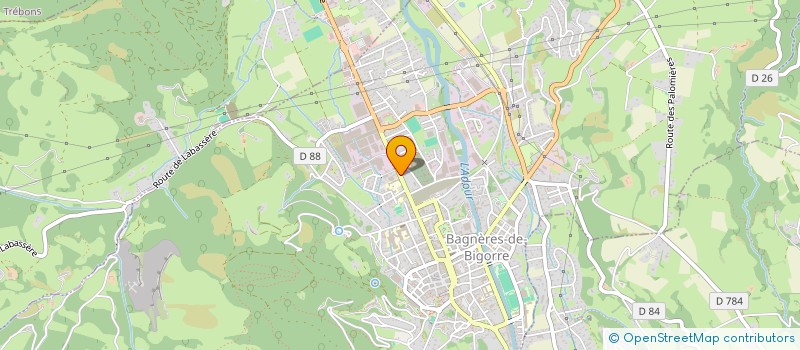 localisation de l'entreprise LES MENUISIERS BAGNERAIS  BAGNERES-DE-BIGORRE