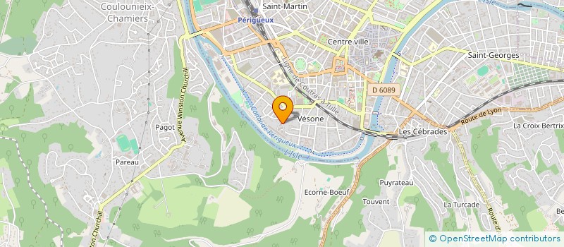 localisation de l'entreprise LES MENUISIERS CHARPENTIERS DU PERIGORD  PERIGUEUX