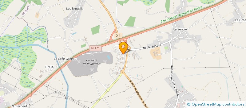 localisation de l'entreprise LES MENUISIERS DE L'ESTUAIRE LES  CHARPENTIERS DE L'ESTUAIRE LES AGENCEURS DE L'ESTUAIRE  DONGES