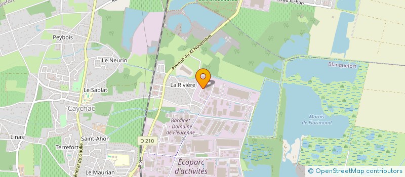 localisation de l'entreprise LES MENUISIERS GIRONDINS à BLANQUEFORT