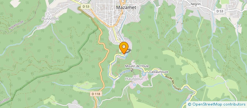 localisation de l'entreprise LES MENUISIERS REUNIS à MAZAMET