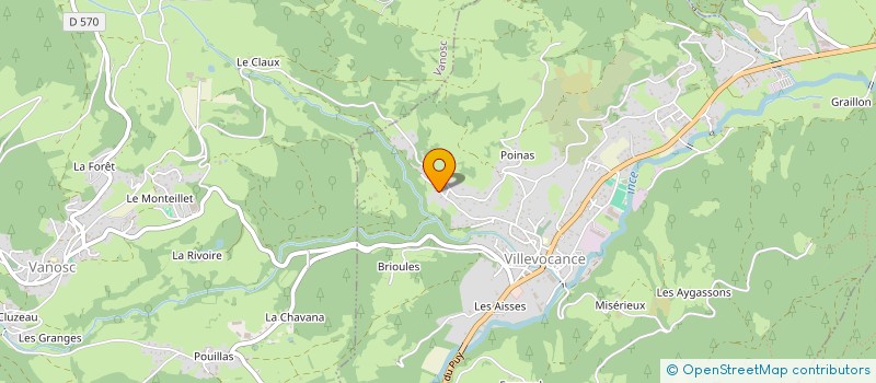 localisation de l'entreprise LES MENUISIERS RHONE ALPES  VILLEVOCANCE